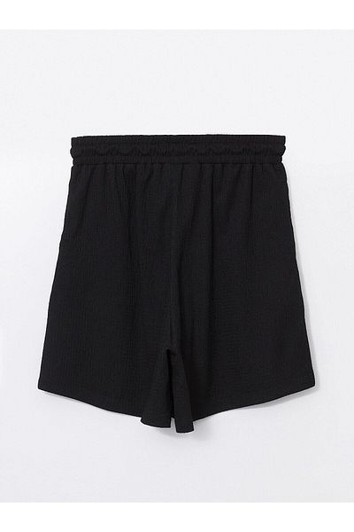 LC Waikiki Γυναικείο σορτς με υφή LCWAIKIKI Classic με ελαστική μέση