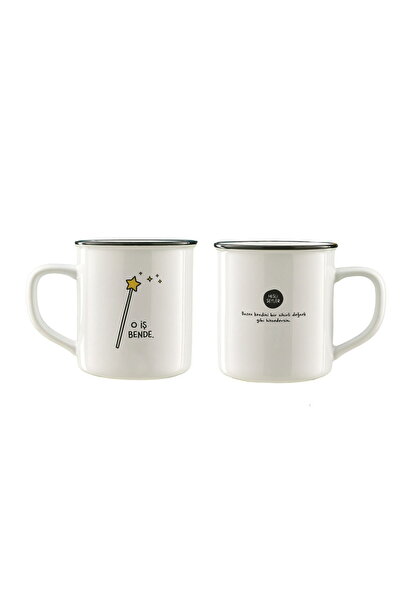 Paşabahçe Hisli Şeyler Yıldız Kupa Beyaz