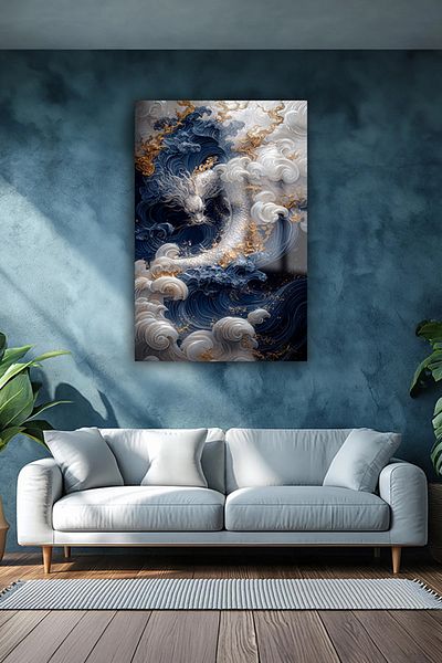 TAULART DRAGON JAPANESE DESIGN ΑΠΑΡΑΣΤΑΤΟ ΓΥΑΛΙ ΤΑΒΛΟ ΔΩΡΟ ΣΠΙΤΙ ΔΩΡΟ ΕΡΓΑΣΙΑΣ ΓΥΑΛΙ ΤΑΒΛΟ