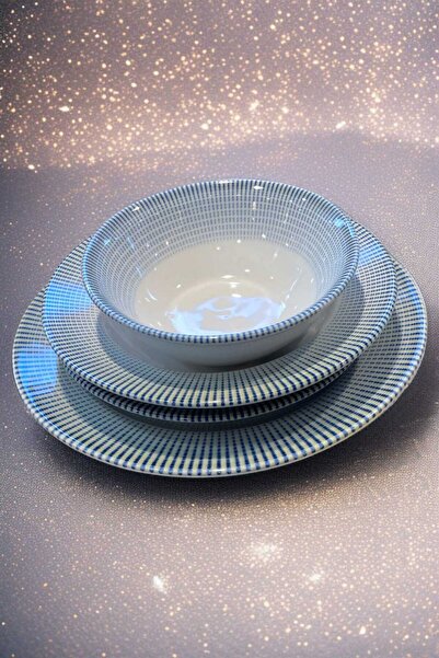 ariana sytle 16 Parça Blue Yemek Takımı