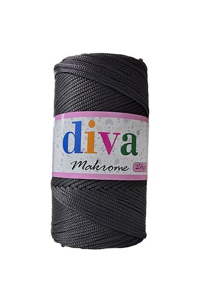 Diva İplik Πολύπι Μακραμέ 250 GR - 67 Καπνιστό