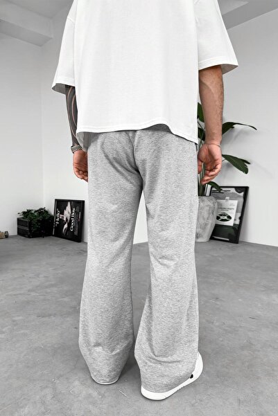 HAFKAGİYİM Γκρι μελανζέ New York Leg Ρυθμιζόμενη Λεπτομέρεια Φαρδιά Φούτερ