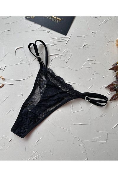 İntive Lingerie Tanga flexibilă Intive VS cu design elegant, cu detaliu de piatră pe laterale