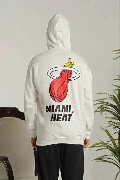 beybunn    Unisex Hooded Printed Sweetshirt - White