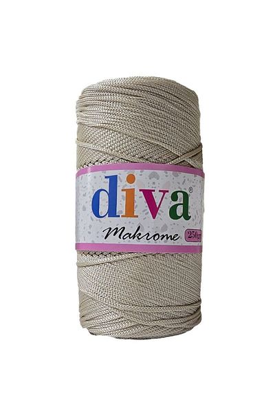 Diva İplik Πολύπι Μακραμέ 250 gr 30 Πούδρα