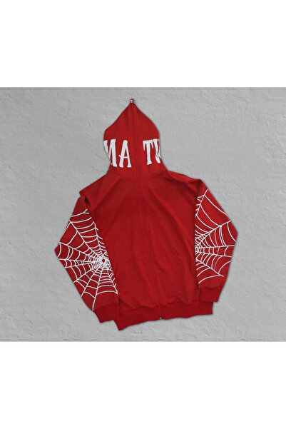 velmorafashion Velmora Two Thread Spider Ba Printed V Oversized Breed - Red -