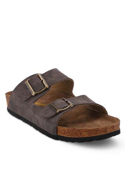 Sonimix Papuci pentru bărbați Lens Nubuck maro