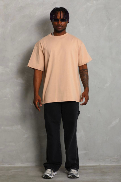 Generic Brand Men's Plain Summer Short Sleeve T-Shirt Crew Neck Oversize T-Sh...