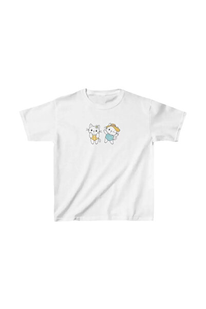 ERTAŞ TREND STORE Unisex Kids Printed T-Shirt - White