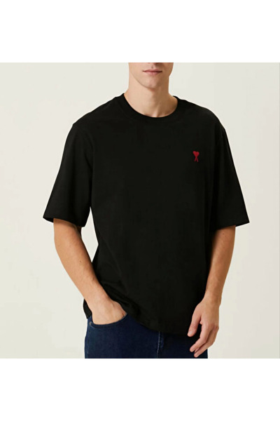 FREEDOM STOREE Μπλουζάκι Velmora Crew Neck με τύπωμα oversized - Μαύρο -