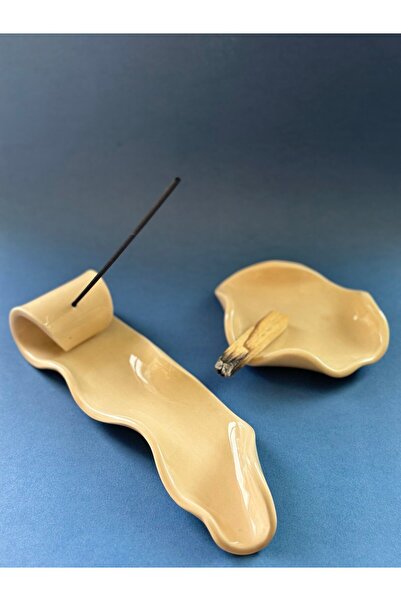 SCHİPHA EL YAPIMI SERAMIK İKILI TÜTSÜLÜK SETI – PALO SANTO & UZUN TÜTSÜLÜK