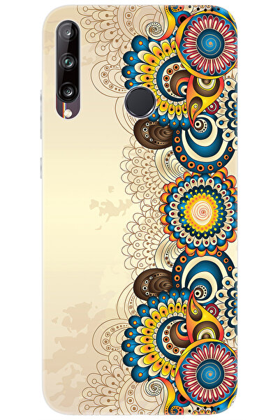 Ceppare Huawei P40 Lite E (ART-L29) Uyumlu Kılıf Desenli Silikon Dekoratif Çi...