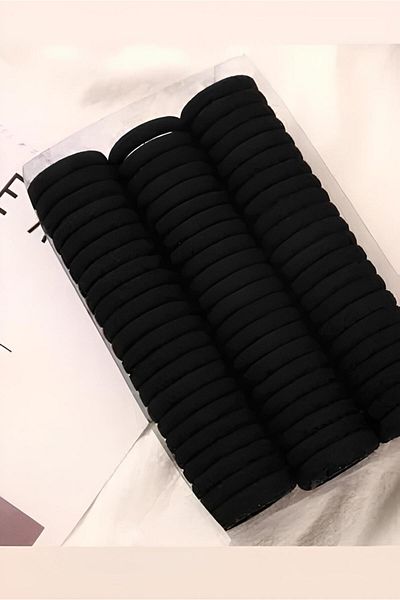 PREGIO Women's 100 Pieces Hair 2 Times Dollar Colored Hair Rubber Towel Hairpin