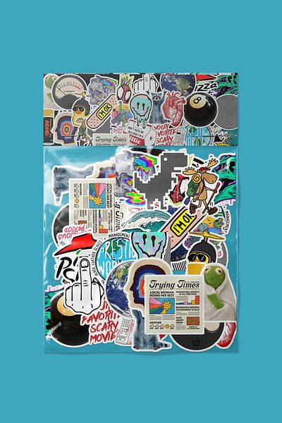 dadi ramba Mixed Random Sticker Pack -Bullet Journal - Agenda - Planner - Notebook - Laptop Sticker Decal