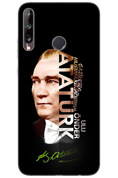 Ceppare Huawei P40 Lite E (ART-L29) Uyumlu Kılıf Desen Baskılı Silikon Atatür...