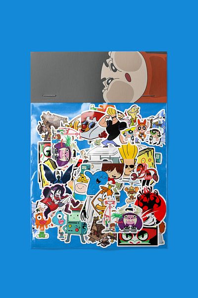 dadi ramba Random Mixed Cartoon -Bullet Journal - Agenda - Planner - Notebook - Laptop Sticker Decal