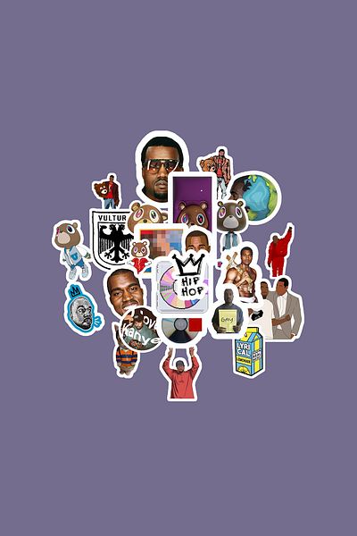 dadi ramba Kanye West -Bullet Journal - Agenda - Planner - Notebook - Laptop Sticker Decal