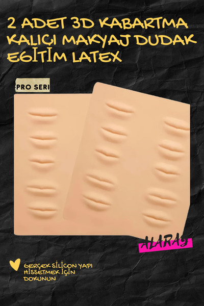 COS COSCELİA 2 adet 3D Silikon Dudak Latex Kalıcı Makyaj için, Gerçekçi Sente...