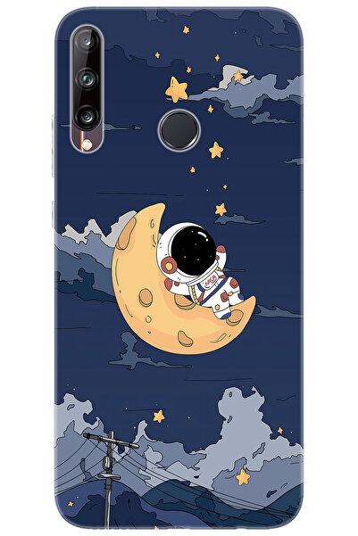 Ceppare Huawei P40 Lite E (ART-L29) Uyumlu Kılıf Desen Baskılı Silikon Astron...