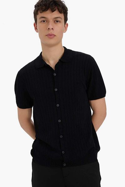 DeFacto Μπλουζάκι πόλο με κοντό μανίκι New Season Standard Fit