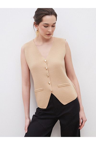 LC Waikiki V-Neck Women's Knitwear Vest