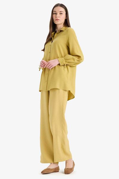 DeFacto New Season Wide Leg Basic Straight Wide Leg Trousers