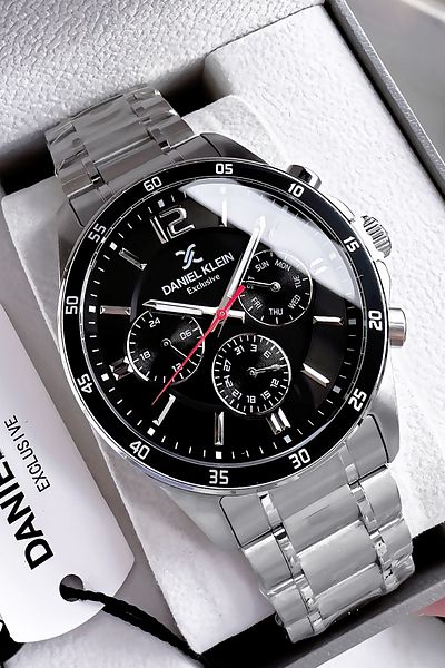 Daniel Klein Exclusive Men Wristwatch 3 Atm Waterproof Gumus Color Steel Band Gift Bracelet Dke2123C4