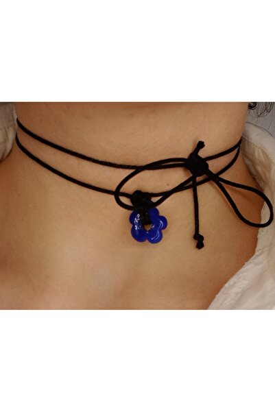 Crystal Atelier الدانتيل يصل قابل للتعديل سلسلة زهرة زجاج مورانو مطرز قلادة ق...