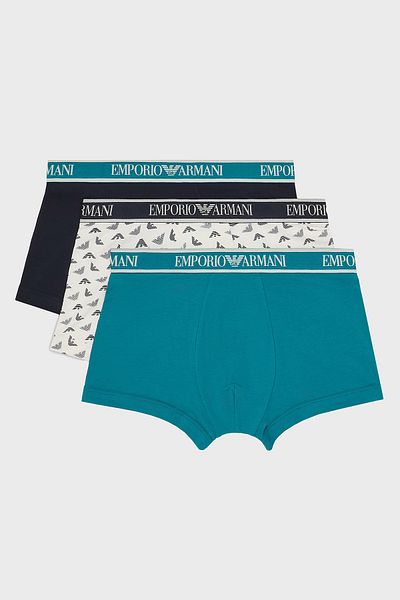 Emporio Armani Stretch Cotton Logo με στάμπα 3 Συσκευασία Boxer Ανδρικά BOXER EM 000370   AF10779 MB092