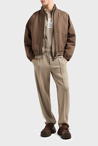 Emporio Armani Βαμβακερό κανονικό μπλουζάκι με λαιμόκοψη με λογότυπο Ανδρικό μπλουζάκι 8N1TN5 1JPZZ M6117