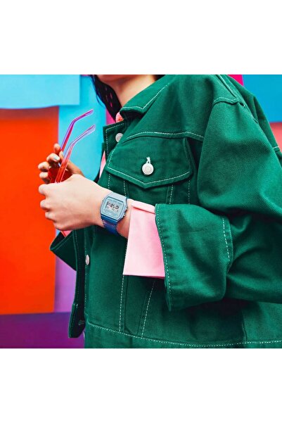 Casio Casio Unisex Digital Watch with Resin Strap F-91WS-2DF 33mm - Blue