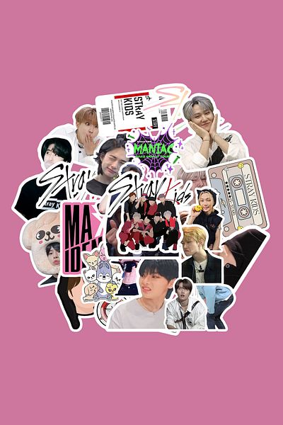 dadi ramba Πακέτο αυτοκόλλητων Stray Kids - Bullet Journal - Agenda - Planner - Notebook - Αυτοκόλλητο Laptop
