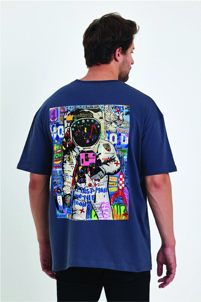 By Caspita Fashion Lenithra Astronaut Pop Art Rukotvorska Torba Štampano Unis...