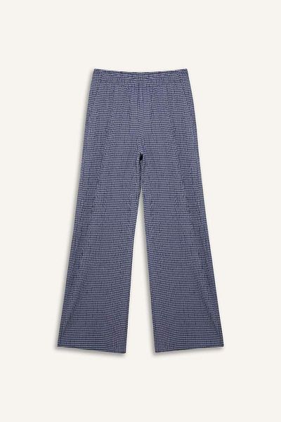 DeFacto New Season Cool Wide Leg Patterned Regular Waist Wide Leg Trousers