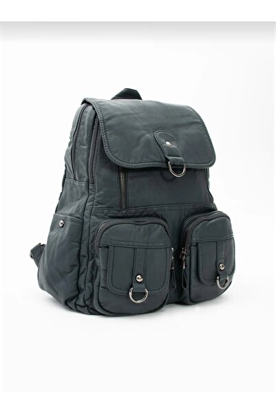 NightLove حقيبة ظهر جلدية مغسولة