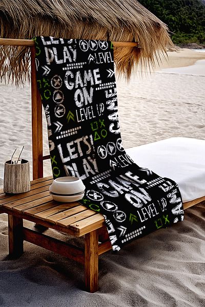 Herarosa Gamer Beach Towel - 75cm X 150cm