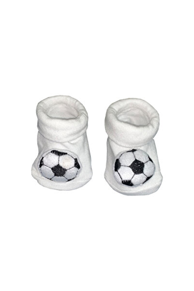 Generic Anti Slip Ball Slip-Ons With Bell - White / Black