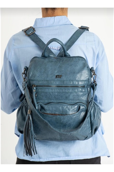 NightLove Faux Leather Backpack