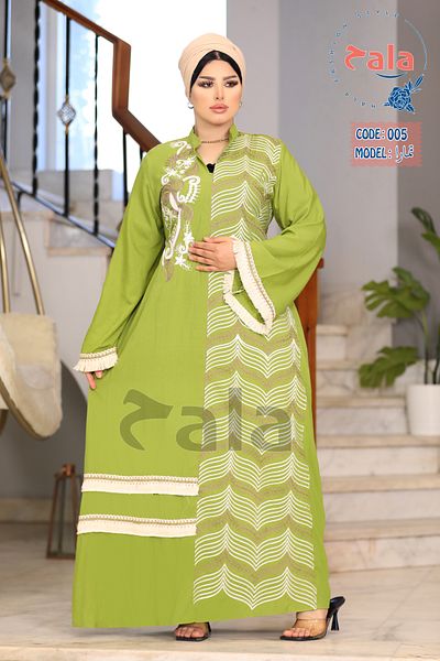 Genrics Embroidered reception jalabiya made of light and soft linen fabric that gives you a feeling of comfort and freshness