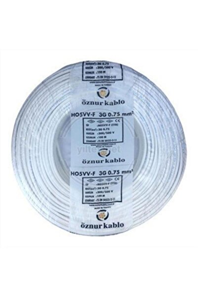 ÖZNUR 3x0,75 Ttr Kablo 100 mt