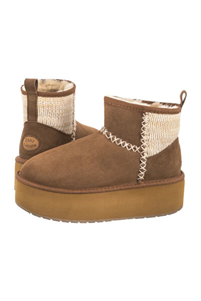 EMU Australia Stinger Knit Flatform Women's Black Boots