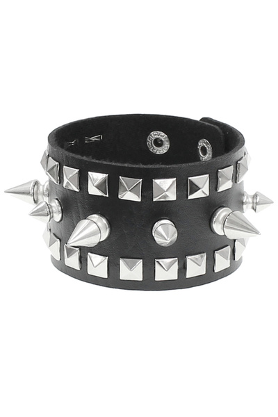 Choice سوار على طراز البانك من التسعينيات بتصميم شخصية من جلد البولي يوريثان ...