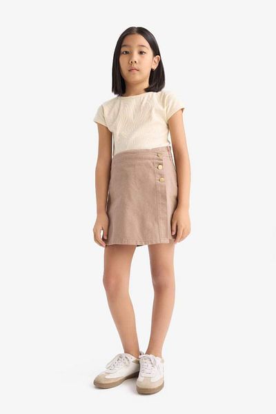 DeFacto New Season Girl's Gabardine Skirt