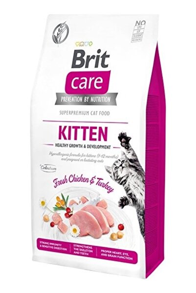 Brit Care Tahılsız Healthy Growth Tavuk Hindili Yavru Kedi Maması 7kg