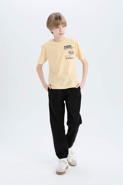 DeFacto New Season Boy's Jogger Fit Stretchy Banded Leg Jean Trousers