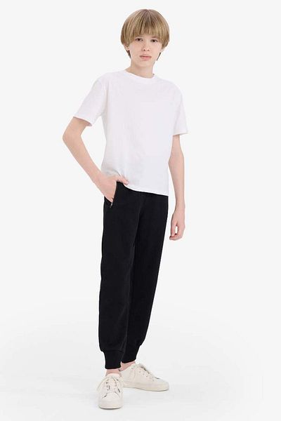 DeFacto New Season Boy's Basic Plain Pique Φούτερ με ελαστική μέση