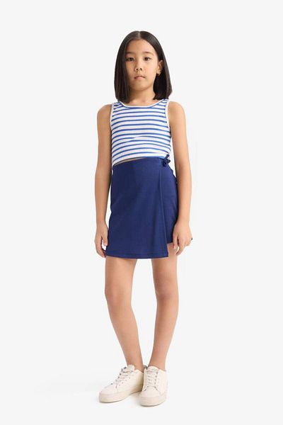 DeFacto New Season Girl's Crew Neck Striped Undershirt