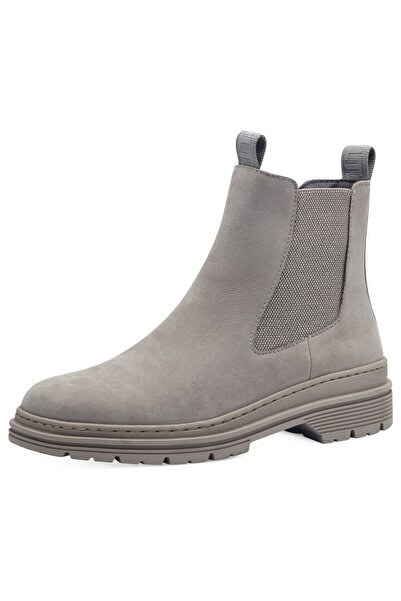 Tamaris Damen Elegante Stiefelette Chelsea 1-25436-41 Grau 204 Light Grey Leder