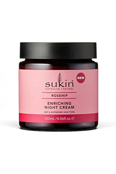 Sukin كريم ليلي غني بمستخلص ثمر الورد، 120 مل