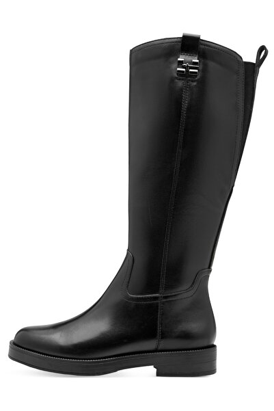Tamaris Damen Elegante Stiefel 1-25522-45 Schwarz 001 Black Leder Mit Touch-it & Antishokk Absatz